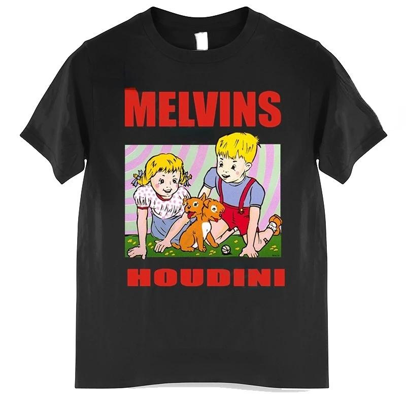 

Футболка Melvins Houdini Sludge Metal Stoner Rock Retro с забавной графикой Футболки Мужская одежда Рубашки для женщин Ropa Hombre Camisetas M