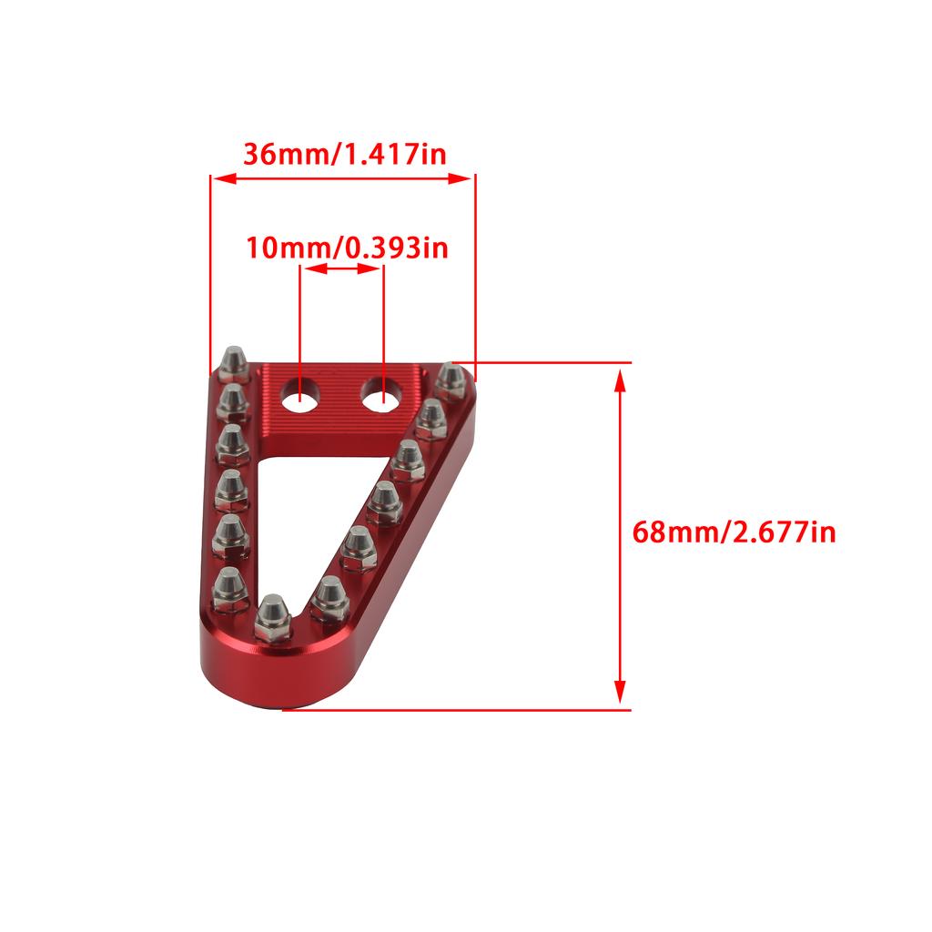 Motorcycle Extension Rear Brake Pedal Lever 68mm Step Plate For KTM XC SX SXF EXC XCW XCFW EXCF 125 300 530 2008-2022 Motocross