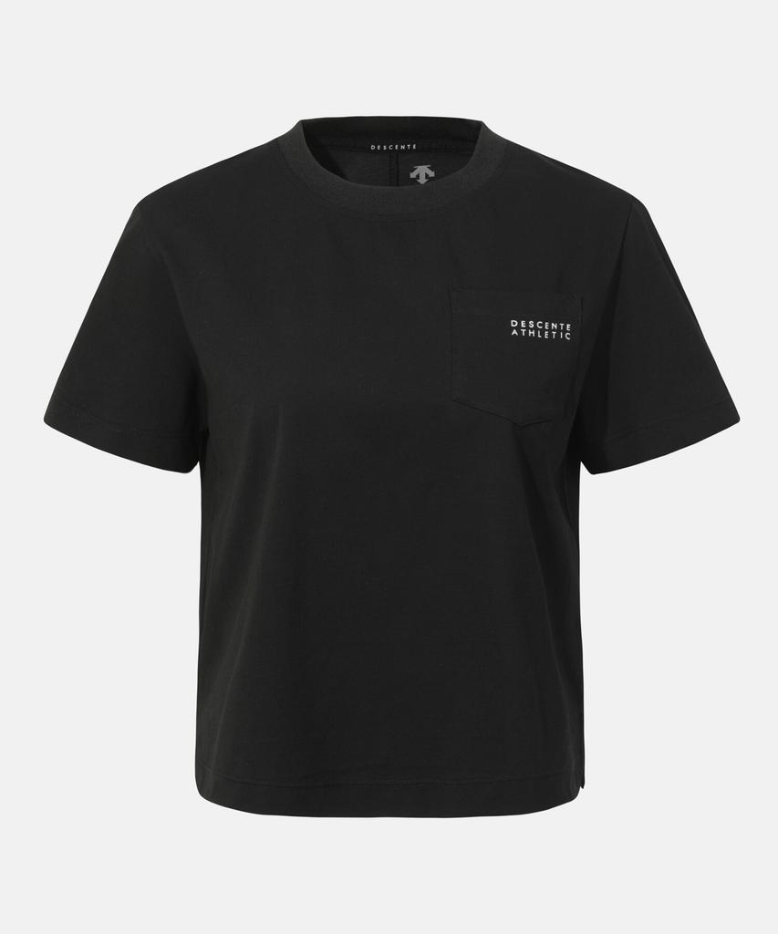 DESCENTE Women'S Cooling Semi-Crop Short Sleeve T-Shirt Black Sr112Pts14