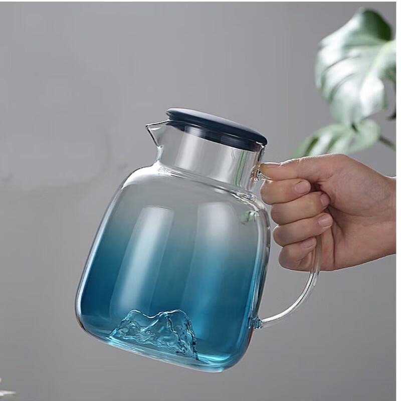 Diller Snow Mountain Borosilicate Glass Water Pitcher Set