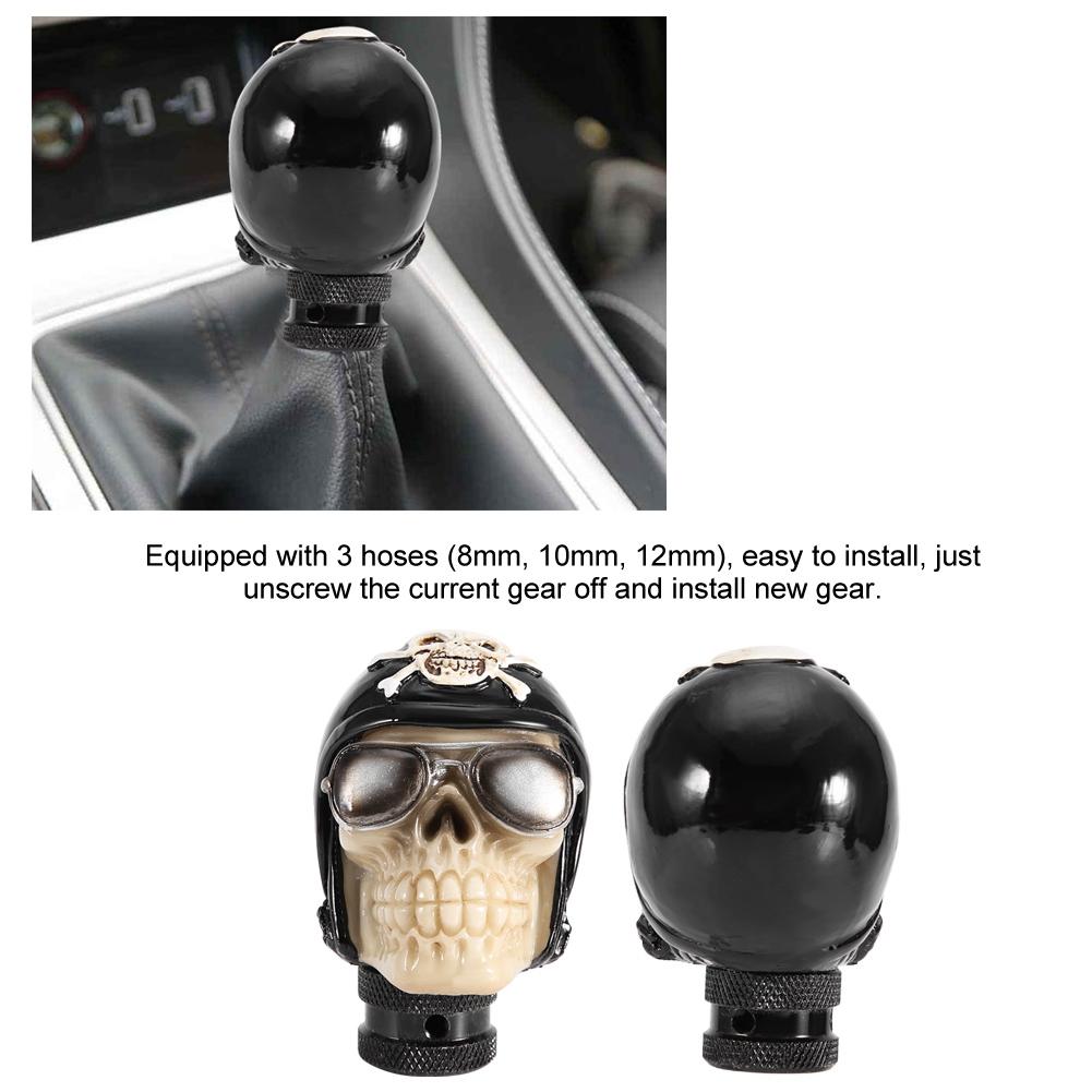 Skeleton Skull Head Car Manual Gear Shift Knob Stick Lever Shifter Universal