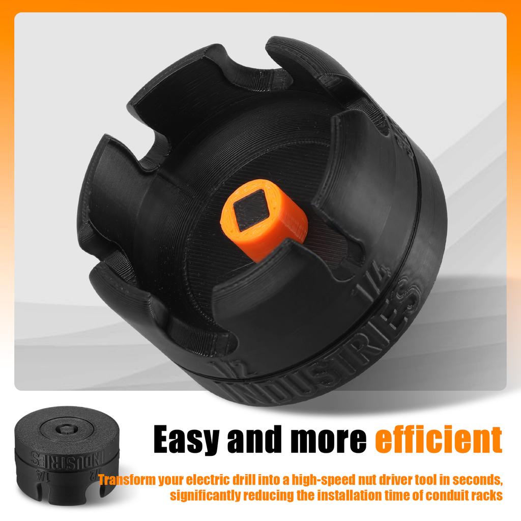Nut Zipper Drill Attachment for Fast Nut and Bolt Removal Wing Nut Driver Drill Bit Set, Screw and Bolt Extractor Kit for Impact
