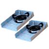 2pcs Kitchen Oil Deflector Aluminum Foil Heat Insulation Oil Proof Grease Splatter Deflector