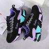 Women's Colorblock Sports Shoes, Casual Lace Up Low Top Running Sneakers, All-Match Breathable Walking Trainers