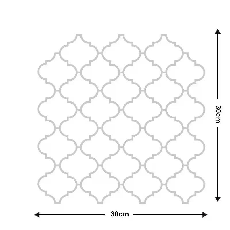 Self Adhesive Tile Wall Sticker - Home Decor 3D PVC Sticker Covers For Kitchen Cupboard Bathroom Waterproof Wallpaper