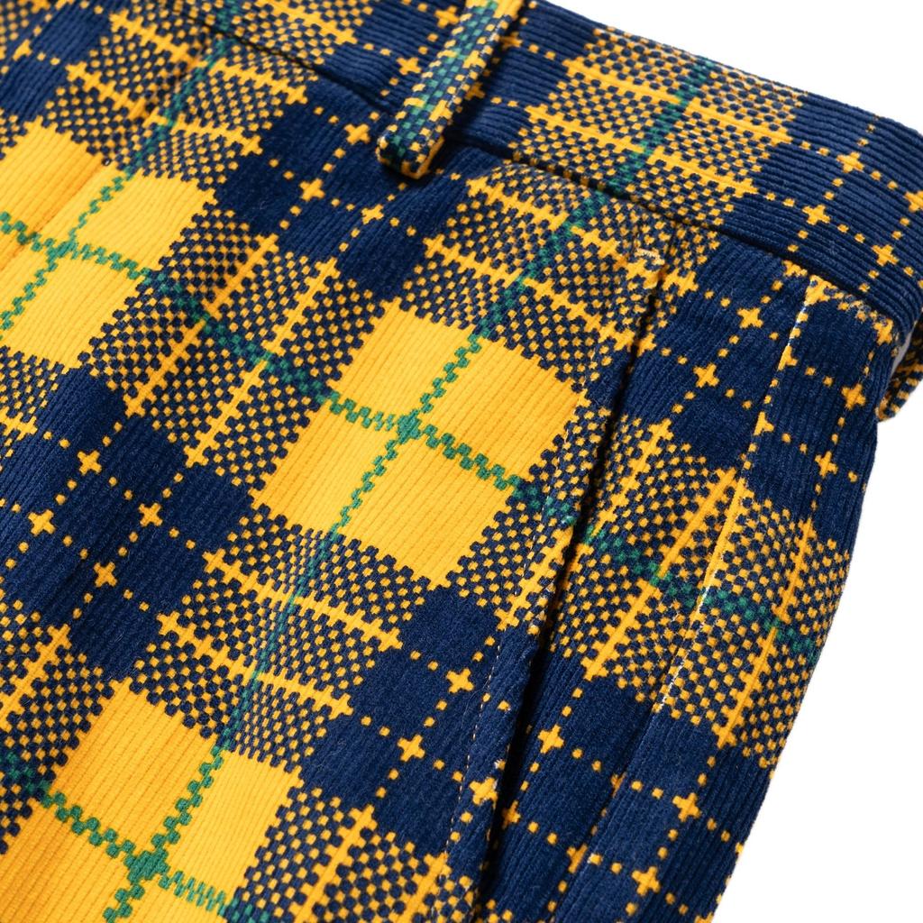 Gucci Straight Leg Checked Tartan Cotton Trousers 714622-ZAKSH-7088