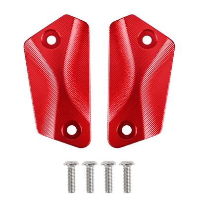 1 Par Cubierta Tapa Depósito Freno Manillar Aleación de Aluminio CNC Rojo Negro Para Sur Ron Light Bee X LBX para Segway X260 X160 Todo el Año
