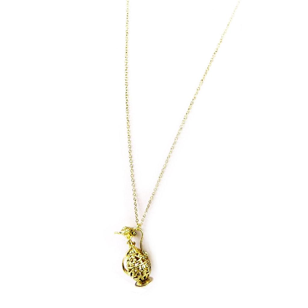 Les Trésors De Lily [L4260] - Designer Necklace '1001 Nuits' Aged Gold