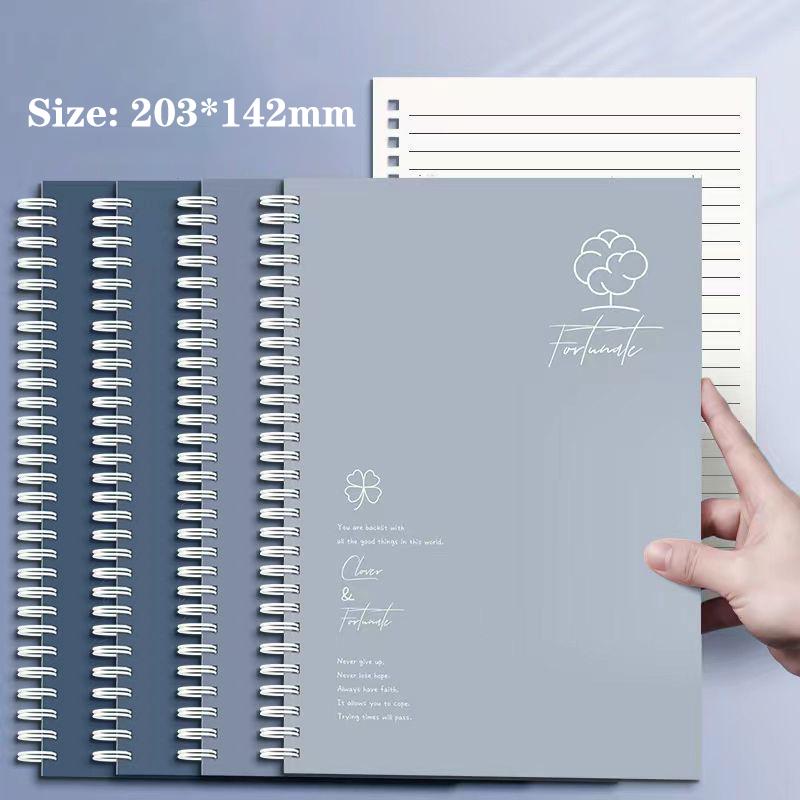 

4 шт. утолщенный блокнот формата А5 на спиральной ленте, простой блокнот для студентов, высококачественная тетрадь для упражнений, винтажный блокнот на спиральной ленте, канцелярские принадлежности, подарки