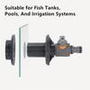 2pcs PVC/IBC Water Barrel Adapter,Water Tank Adapter with Valve Quick Installation Rainwater Collection Connector Kit External Thread Connector KTY