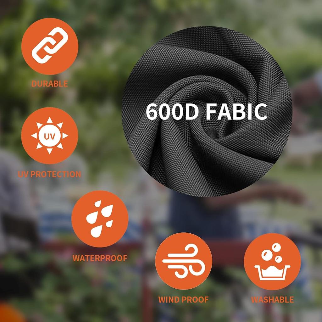 Roastove RV Electric Tongue Jack Cover Waterproof 600D Oxford Fabric Universal Trailer Jack Protective Cover For Outside Camper RV Accessories-Black