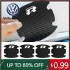 2026 Caldo Per VOLKSWAGEN VW 8 Pezzi Adesivo Porta Auto Copri Graffi Pellicola Maniglia a Coppa per Volkswagen VW Rline R Line Toura