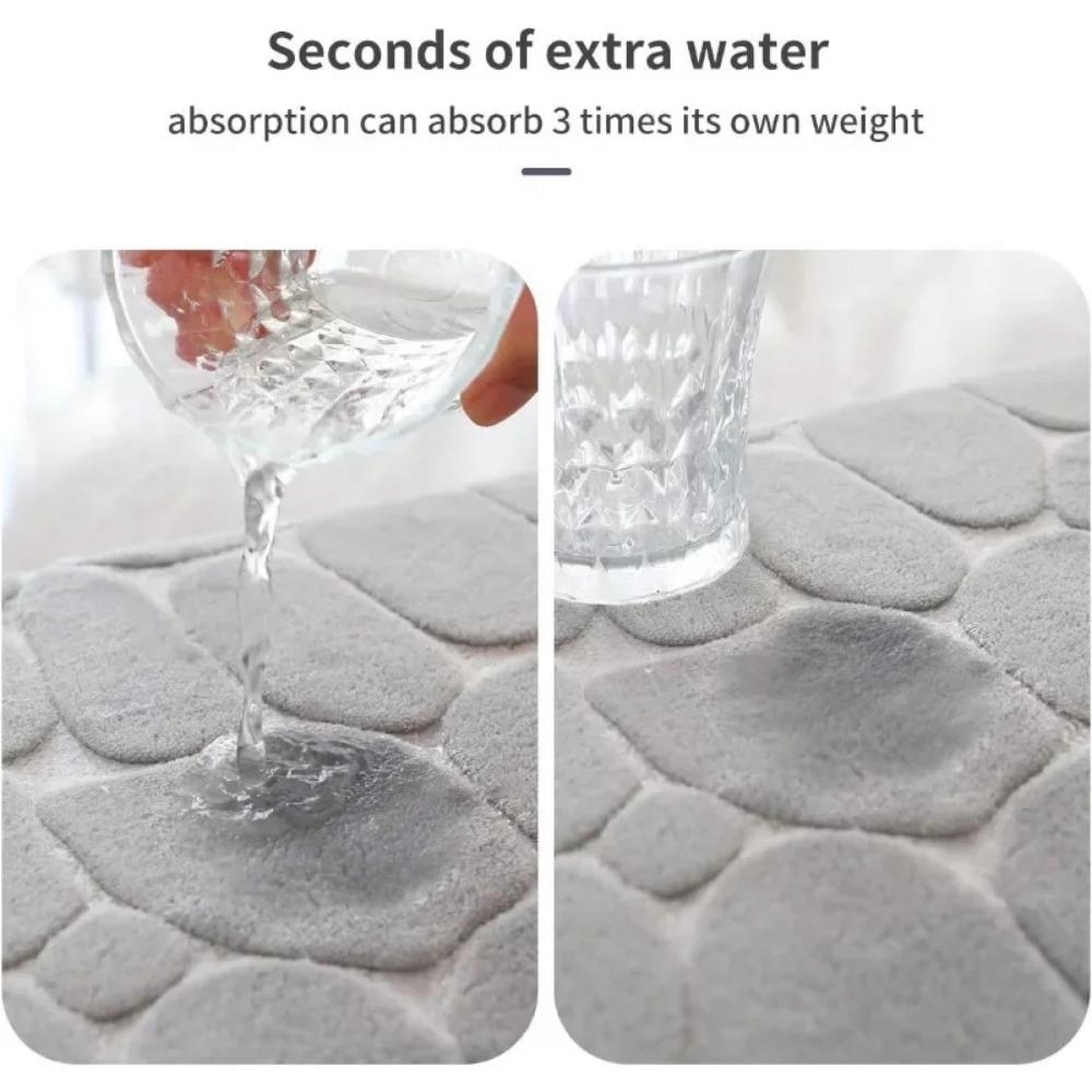 Non-slip Bathroom Bath Mat Non-slip Carpets In Wash Basin Bathtub Side Floor Rug Shower Room Doormat Memory Foam 3D Pad