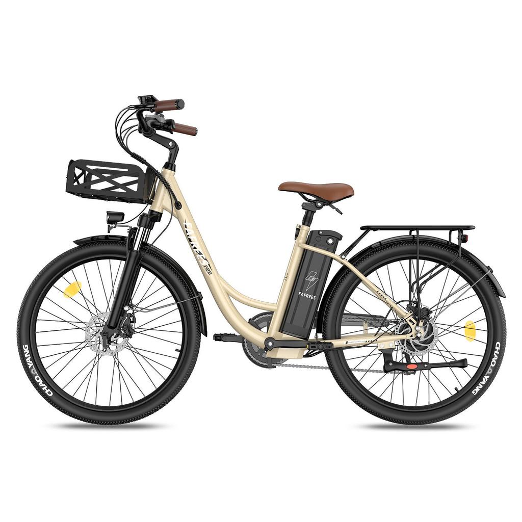 FAFREES F26 Lasting Electric Bike 36V 20.3Ah Battery, 250W Motor, 80-100KM Range, 26*1.95 Inch Tires E-Bike