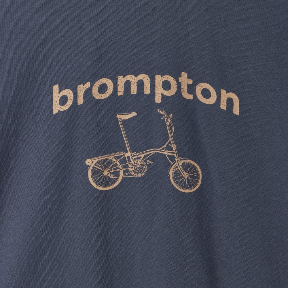 BROMPTON LONDON 1975 Bicycle Graphic T-Shirt - Purple Gray (P252Uts438)