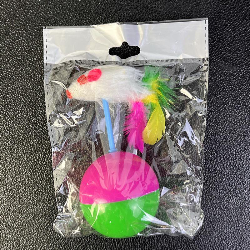 Plush Tumbler Mouse Cat Toy - Chewable Pet Supply