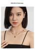 Tiger Eye Heart Pendant Necklace: Retro Gold Clavicle Chain for Women, Stylish Sweater Accessory