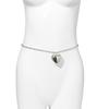 Big Small Heart Pendant Waist Chain Body Chains Waist Belt Chain Summer Beach Waist Body Chain Jewelry for Women Girl