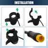 Waterproof Thumb Throttle Accelerator Fit for G3Pro/G4Max Electric Scooter - 22mm Handlebar 3-Pin Plug Compatible