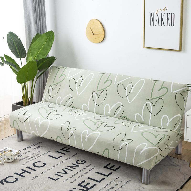 Husă de saltea pentru canapea fără brațe Husă universală pliabilă pentru canapea cu dublă utilizare Husă total cuprinzătoare pentru toate cele patru sezoane, rezistentă la praf