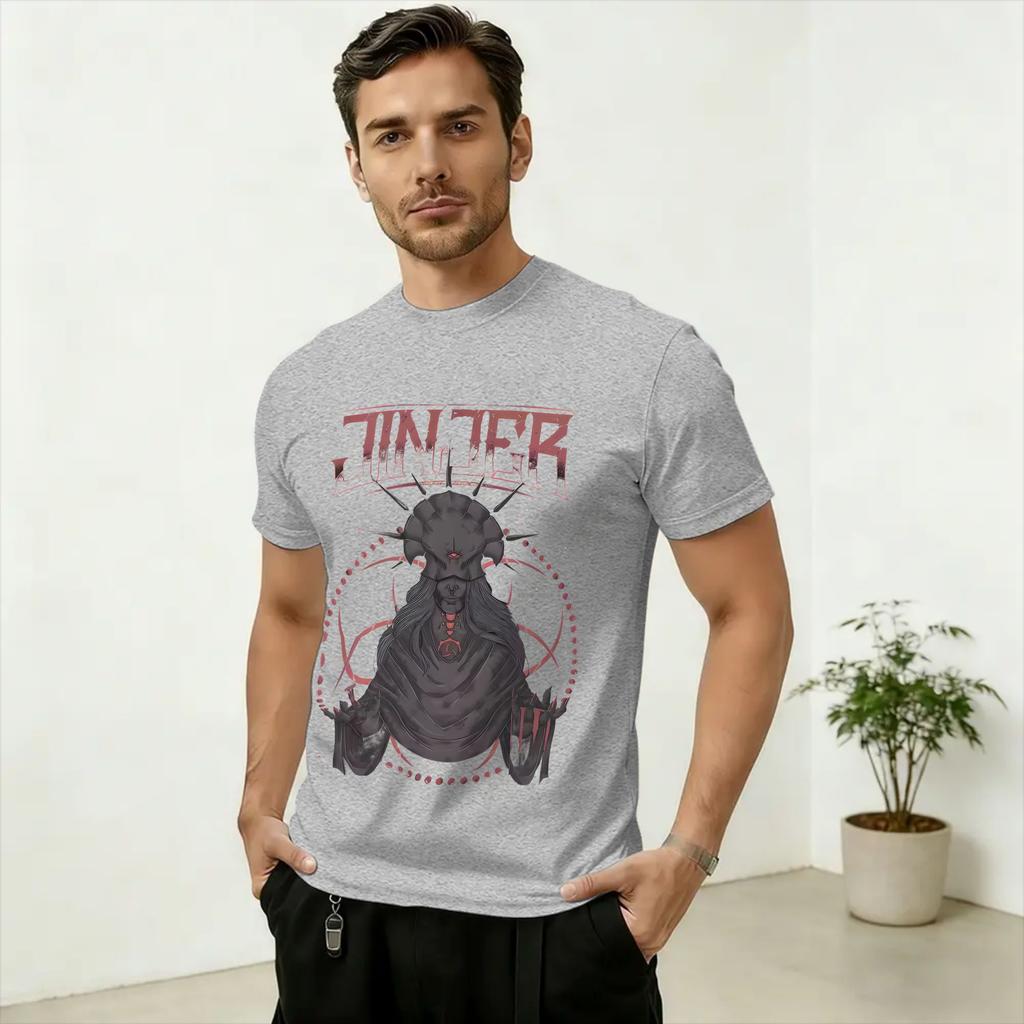 Band JJinjers Art Unisexs T Shirt Funny Tees Short Sleeve Round Collar TShirts Pure Cotton 6XL Tops
