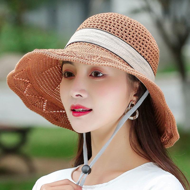Washable Folding Hat for Summer Ladies, Sunshade Hat, Sun Hat, Large Eave Beach Cooling Hat, Basin Hat