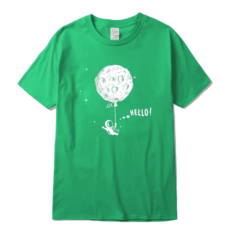 Mens Tshirt 100 Cotton Casual Tshirt Funny Space Print Summer Loose Oneck T Shirt for Men Short Sleeve Tshirt Male Top