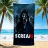 1Pc Scream Returns Night Terror Beach Towel Quick Dry Multiuse For Beach Pool Gym Yoga Home Travel Christmas Halloween Xmas Gift N1210