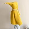 Children's Stylish Furry Hooded Sweater Coat - Thick, Warm, and Cozy for Girls.