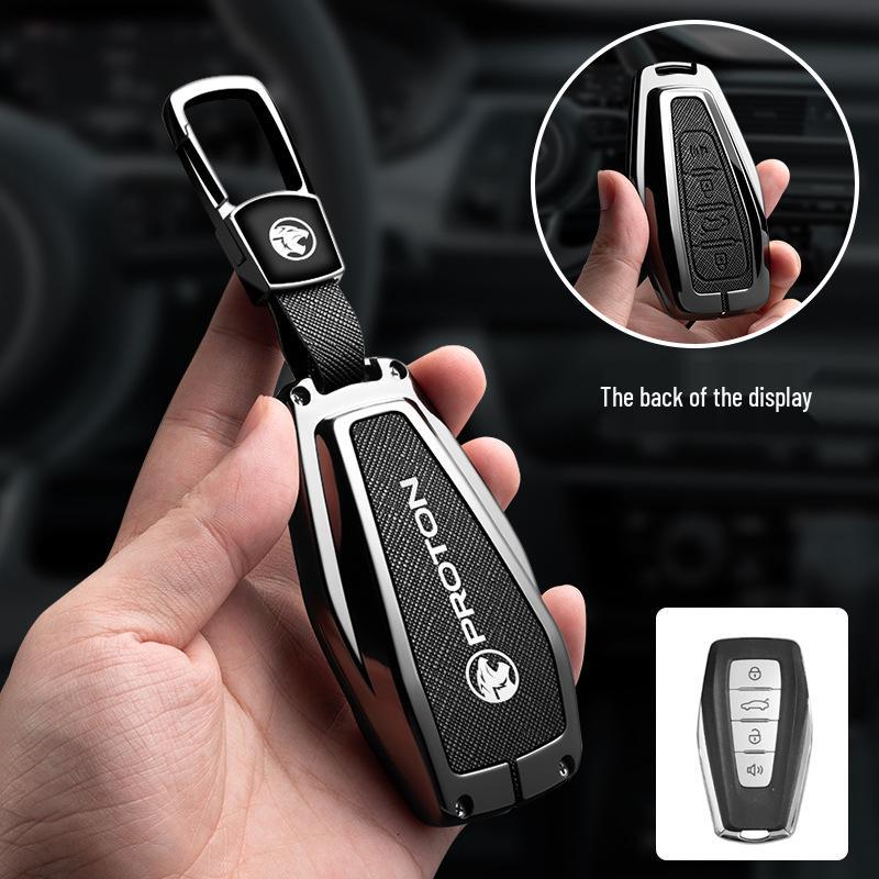 Proton X70 Key Cover: Customizable Car Key Case with Proton Logo.