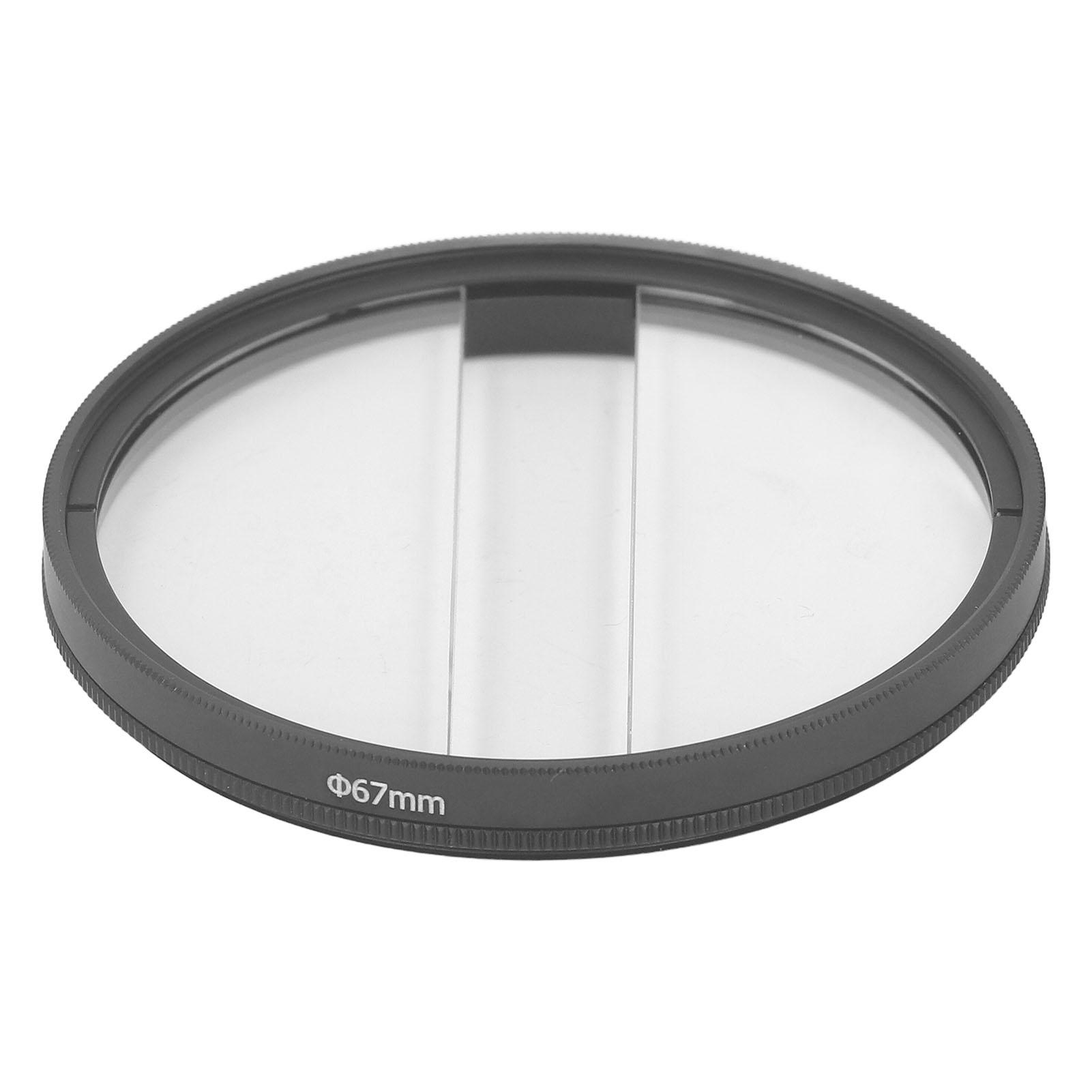 Dubbele Halve Maan Prisma Speciaal Effect Filter Camera Middenveld Scheiding Dioptrie Filter Fotografie SLR Camera Accessoires