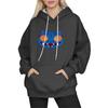 Women's Fashion Long-Sleeve Pullover Hoodie with Fun Movie-Inspired Prints
