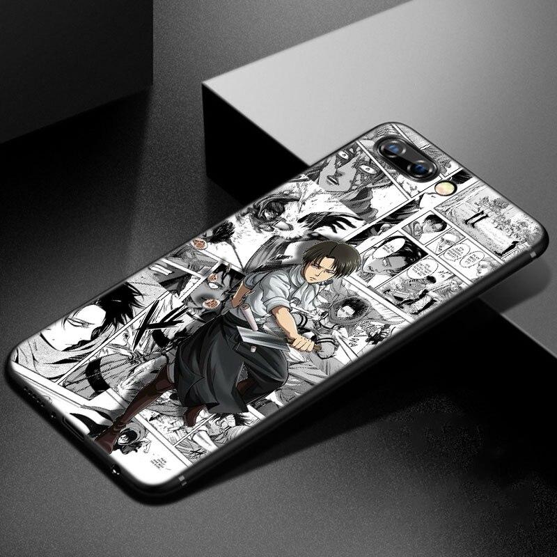 Anime Attack On Titan Phone Case For Huawei Honor 7A 8A 9X 20 Pro 8 10X Lite 7S 8C 8S 8X 9A 9C 10i 20i 30i 20E 20S Black Cover