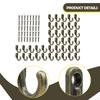 40 Pieces Coat Hooks Cloth Hangers for Hanging Wall Mount Cupboard Jewelry Kitchen