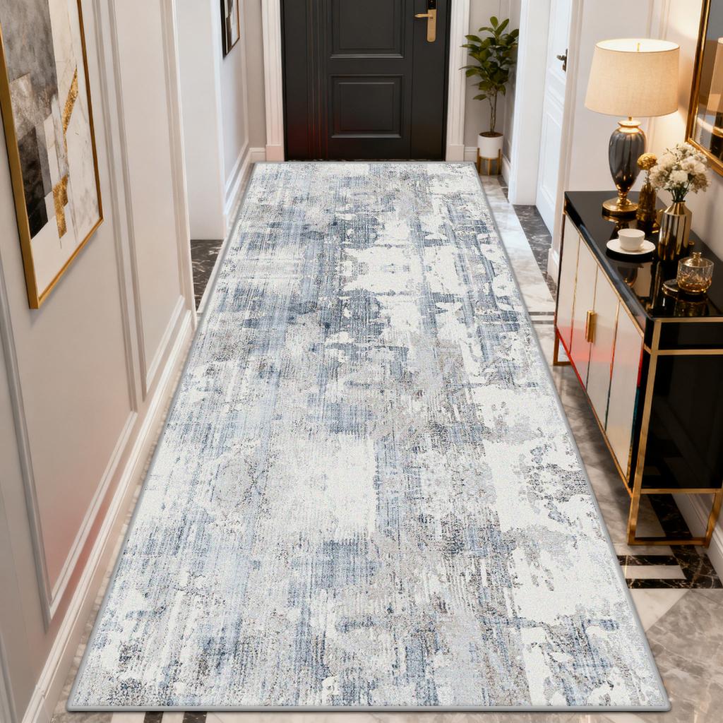 Abstract Modern Long Corridor Rugs Luxury Decoration Doorway Easy Clean Runner Carpet Living Room Bedroom Aisle Non-slip Mat