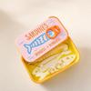Sardine Print Mini Tin Storage Box Portable Multifunctional Container for Jewelry Pills Earbuds Coins Daily Life Use