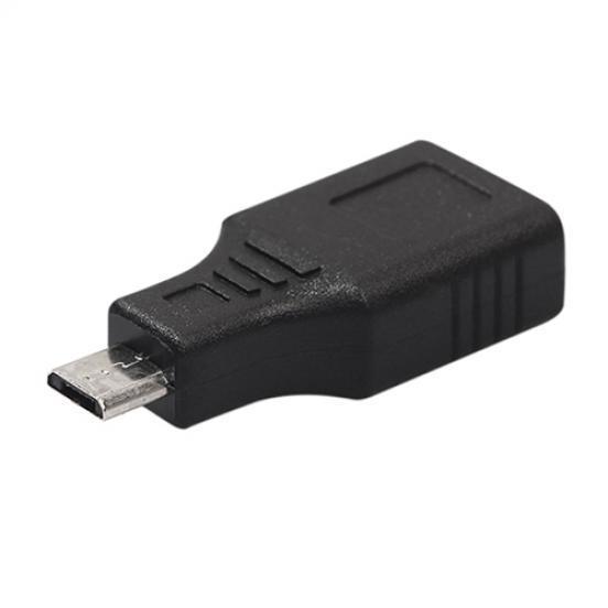 USB 2.0 Hona till Micro USB 5-pins Hane Kontakt OTG Adapteromvandlare för Telefon Surfplatta