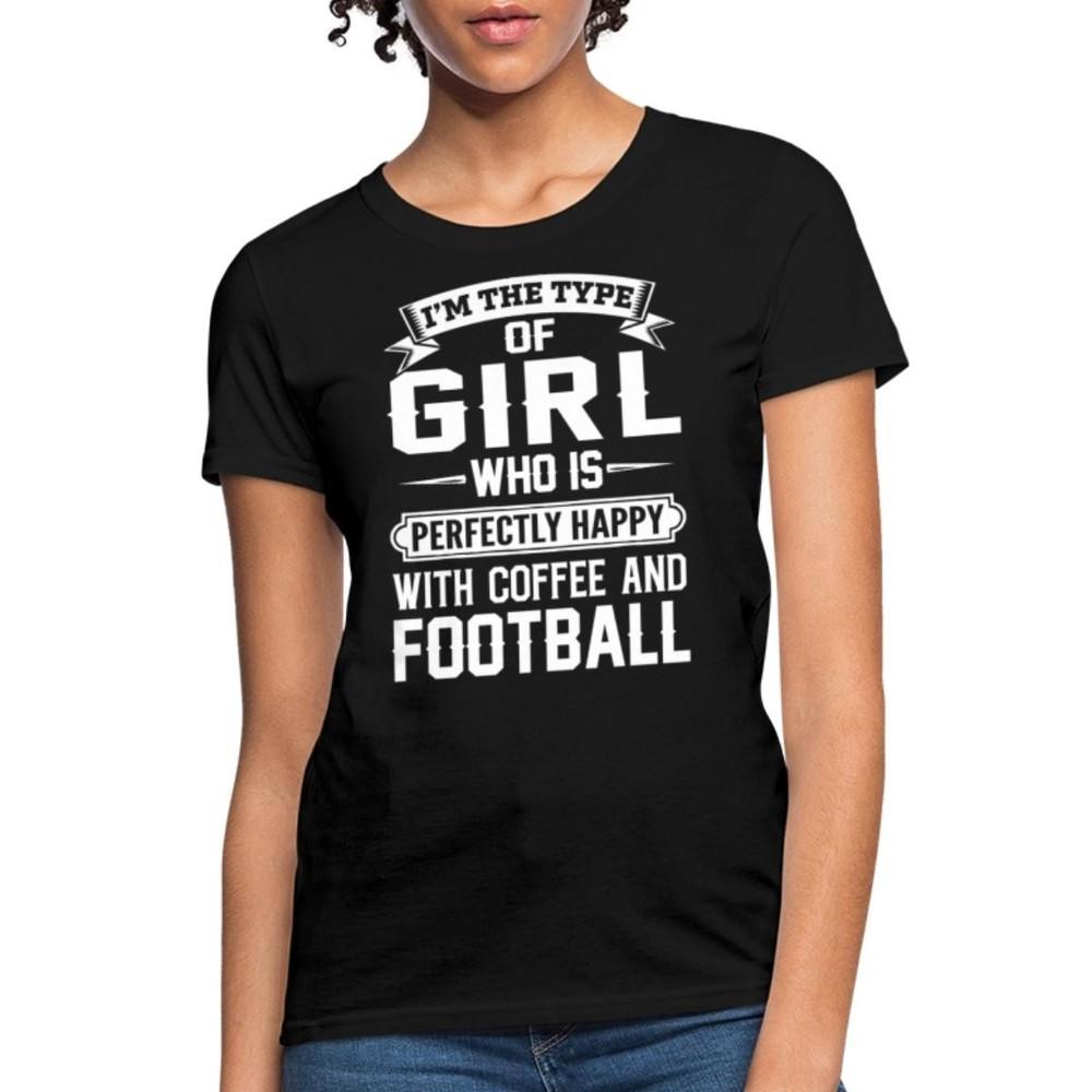 

Coffee And Football Girl | Funny Game Day Women s T-Shirt Unisex T-Shirt L