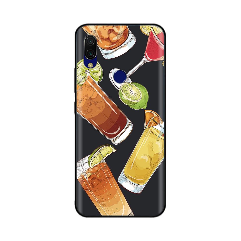 For Xiaomi Redmi 7 Case Redmi7 Black Silicon Bumper Soft Tpu Phone Case Cover For Xiaomi Redmi Note 7 Pro Note7 Case Funda Coque