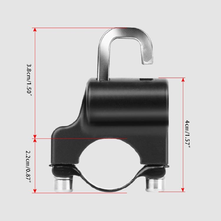 Universal Bicycle Helmet Lock Multifunction Motorcycle Helmet Lock Diamond Grade