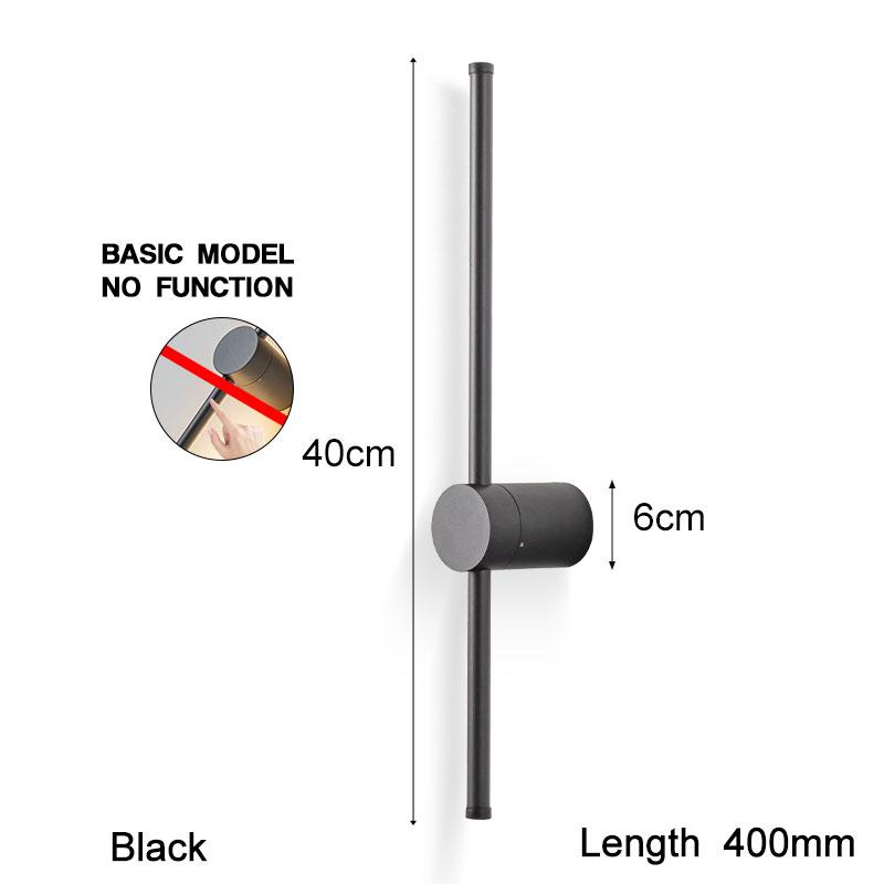 Nordic Black Copper LED Wall Lamps for Sofa Background Bedroom Indoor 360° Rotation LED Wall Lights Decor for Home Stairs Aisle