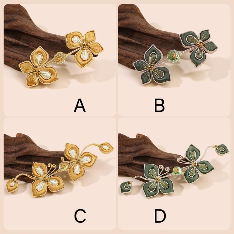 Flower Butterfly Cordwork Knot Button Decorative Sewing Button Fastener for Traditional Chinese Costume Cheongsam Embellishment