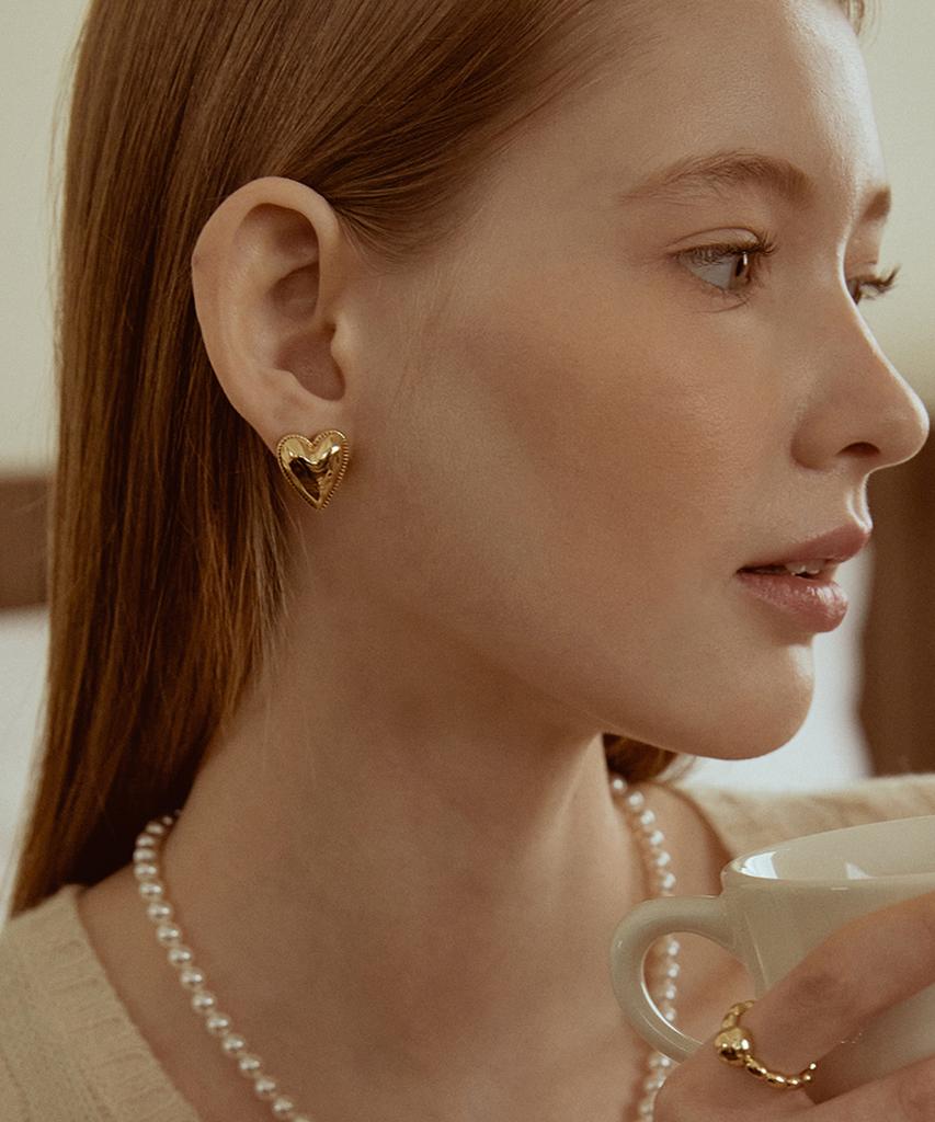Tatiana Crush Heart Earring Ec1944