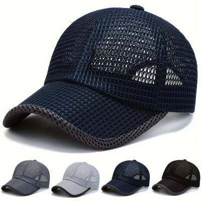 Men's Outdoor Casual Sun Hat Fishing Hat Breathable Mesh Baseball Cap For Men And Women