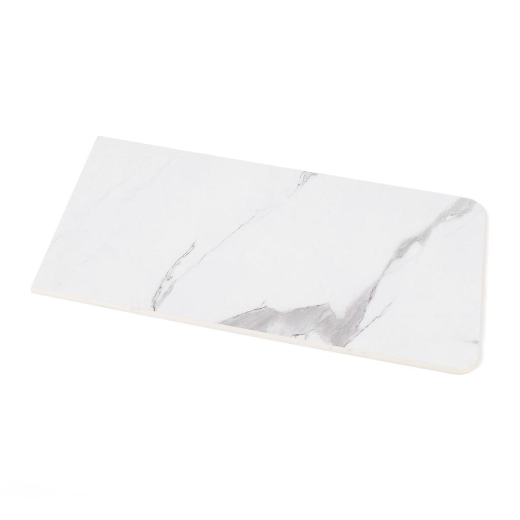 30.7 X 14.2in RV Rectangular Table Top Marbled Texture High Hardness Resin Polymer Dinning Tabletop For RV Yacht