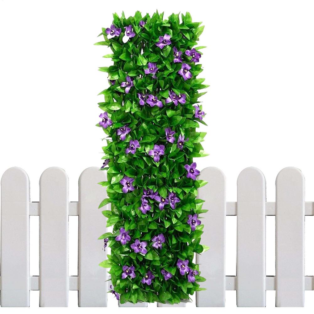 Pannelli Murali Verdi Espandibili Forniture da Giardinaggio Artificiali Con Fioritura Siepe Finta Recinzione Per Casa Hotel Ristorante Appartamento