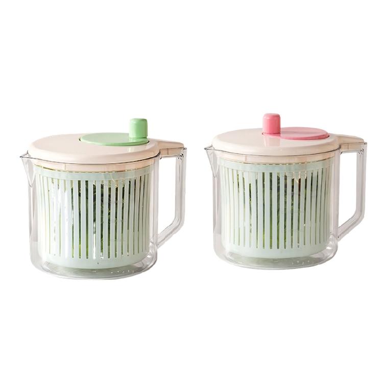 Convenient Household Salad Fruit Dryer Spinner Container For Kitchen Vegetable Dehydrator Drain Basket