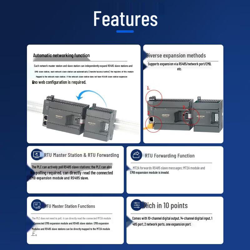 Aimoxun RS485 Remote I/O Expansion Module