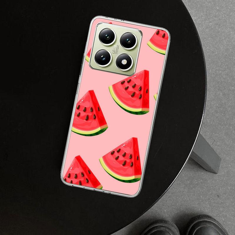Watermelon Summer Fruit Phone Case Cover for Xiaomi Redmi Note 15 14 13 12 11 Pro Plus 14S 12S 11S 11T 11E 10S 10 Customized Fun