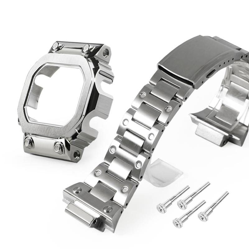 Für Casio G-Shock GX-56 GXW-56BB Mod Kit Edelstahl Gehäuse Uhr Armband GX56 Massivmetall Uhr Lünette Armband Ersatzarmband